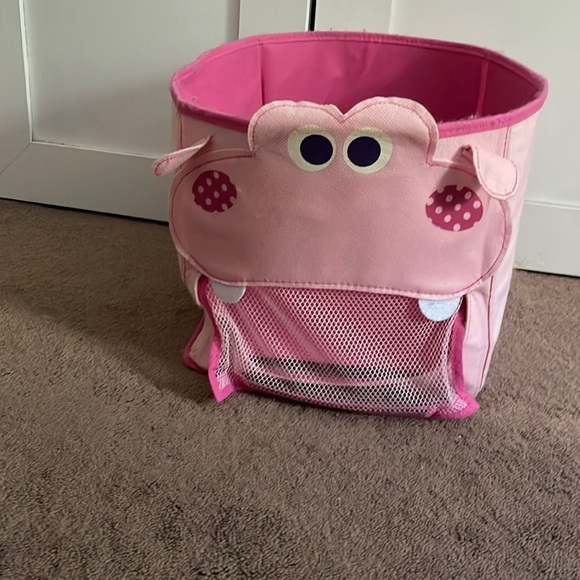 Adorable pink hippo tote - Picture 1 of 4